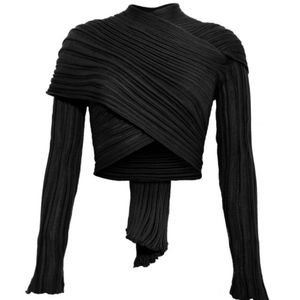 Black Wrap Cardigan